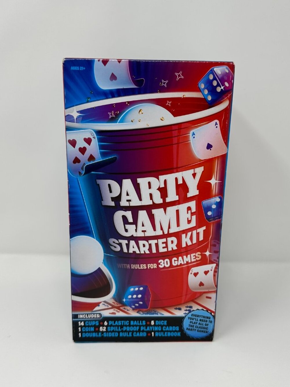 NIB Goliath Party Game Starter Kit Game Collection, 21+, pong NEW